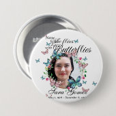 蝶ボタンで飛ぶ 缶バッジ (正面&裏面)