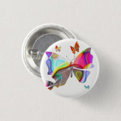 蝶ボタン 缶バッジ (正面&裏面)