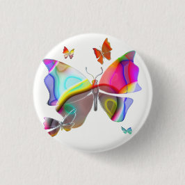 蝶ボタン 缶バッジ