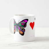 蝶マグ コーヒーマグカップ (正面左)