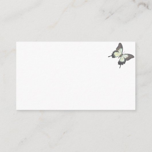 蝶ママの腹の赤ちゃんシャワーの大きさ エンクロージャーカード (裏面)