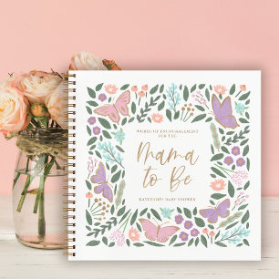 蝶ママへベビーシャワーゲストブック ノートブック