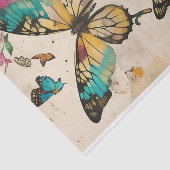 蝶ミックスメディアコラージュエフェメラデクページ 薄葉紙 (詳細)