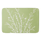 蝶ミニマルと枝のカスタム色 バスマット (正面)