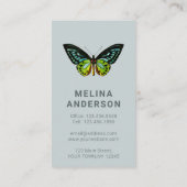 蝶ミニマル美しいラエレガントッシュ 名刺 (裏面)