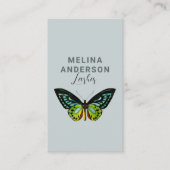 蝶ミニマル美しいラエレガントッシュ 名刺 (正面)