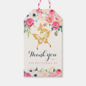 蝶メッセージカード ギフトタグ (正面)