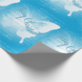 蝶メリークリスマスの包装紙 ラッピングペーパー (角)