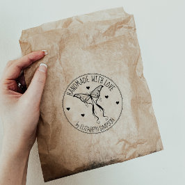 蝶モダンのカスタムは愛で手作り ラバースタンプ