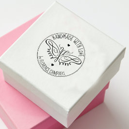 蝶モダンのカスタムは愛で手作り ラバースタンプ