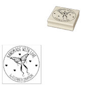 蝶モダンのカスタムは愛で手作り ラバースタンプ (押印)