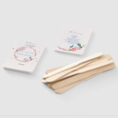 蝶モダンエレガントのシックなピンクのフローラ ハンドファン (組立なし)