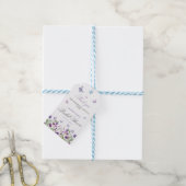 蝶モダンブライダルシャワーウェルカムサイン ギフトタグ (より糸付き)