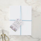 蝶モダンブライダルシャワーウェルカムサイン ギフトタグ (より糸付き)