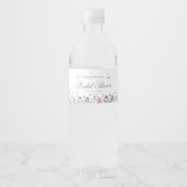 蝶モダンブライダルシャワーウェルカムサイン ペットボトルラベル (正面)