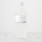 蝶モダンブライダルシャワーウェルカムサイン ペットボトルラベル (正面)