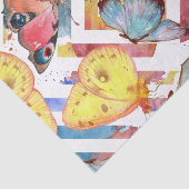 蝶モダン付き幾何模様 薄葉紙 (詳細)