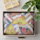 蝶モダン付き幾何模様 薄葉紙 (ギフト)