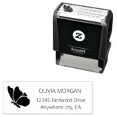 蝶モダン差出人住所 セルフインキングスタンプ (インサイチュ)