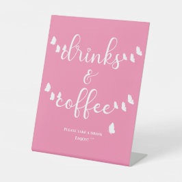 蝶モダン書道ドリンク&コーヒー 台座サイン