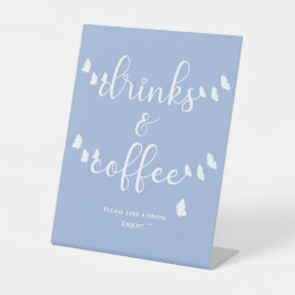 蝶モダン書道ドリンク&コーヒー 台座サイン