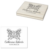 蝶モダン製カスタム手作り大型 ラバースタンプ (押印)