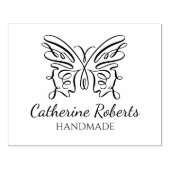 蝶モダン製カスタム手作り大型 ラバースタンプ (インプリント)