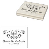 蝶モダン製カスタム手作り大型 ラバースタンプ (押印)