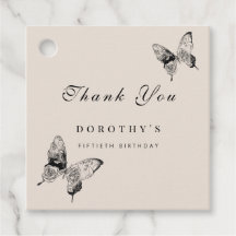 蝶モダンANYマイルストーンアダルト誕生日