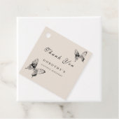 蝶モダンANYマイルストーンアダルト誕生日 フェイバータグ (インサイチュ)