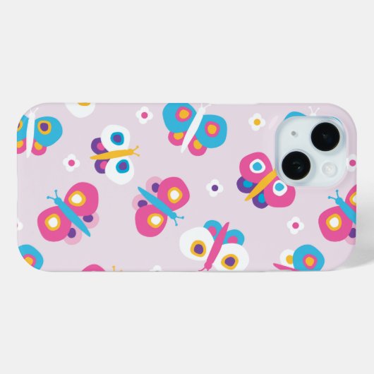 蝶モダンiPhoneケース Case-Mate iPhoneケース (裏面 (横))
