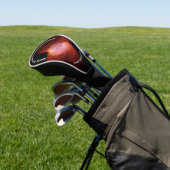 蝶モノグラムの星雲 – ピンクオレンジ | ゴルフヘッドカバー (インサイチュ)