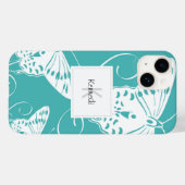 蝶モノグラム模様 Case-Mate iPhoneケース (裏面 (横))