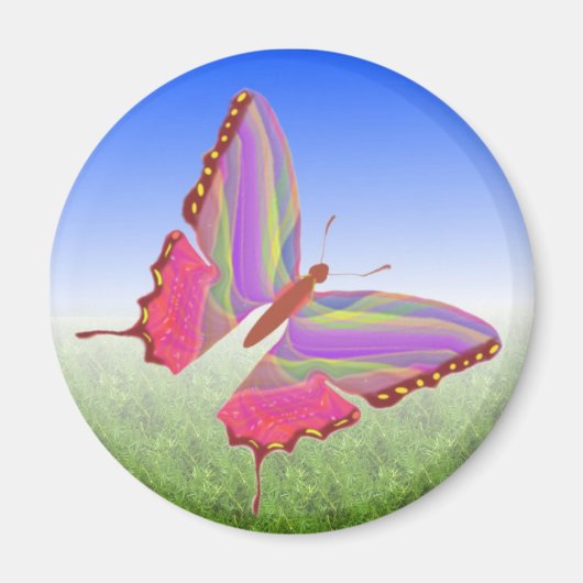 蝶ユニーク磁石 マグネット (正面)