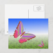 蝶ユニーク葉書 ポストカード (正面/裏面)