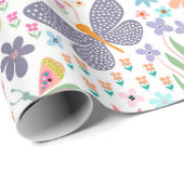 蝶ラッカラフルピング紙 ラッピングペーパー (ロールコーナー)