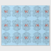 蝶ラッピング紙 ラッピングペーパー (フラット)