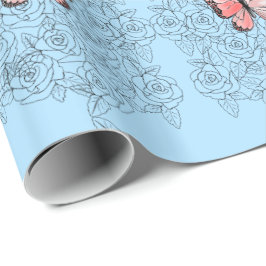 蝶ラッピング紙 ラッピングペーパー