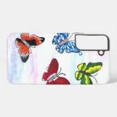 蝶ラベル SAMSUNG GALAXYケース (裏面横)