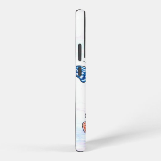 蝶ラベル SAMSUNG GALAXYケース (右側面)