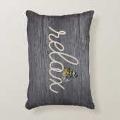 蝶リラックス付きロープ文字 アクセントクッション (正面(垂直))