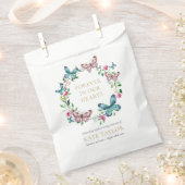 蝶リース葬儀記念シードパケット フェイバーバッグ (クリップ留めされた状態)