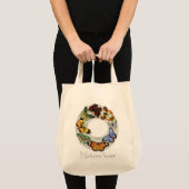 蝶リース: 多彩の芸術インクバッグ トートバッグ (正面(商品))