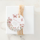 蝶ワイルドフラワーズ春ベビーシャワーフローラ フェイバータグ (インサイチュ)