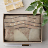 蝶ヴィンテージアンティークフローラセピアスクリプト 薄葉紙 (ギフト)