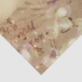 蝶ヴィンテージアンティークフローラセピアスクリプト 薄葉紙 (詳細)