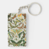 蝶ヴィンテージアンティーク蝶アート キーホルダー (裏面)