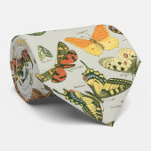 蝶ヴィンテージアンティーク蝶アート ネクタイ (ロール)