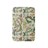 蝶ヴィンテージアンティーク蝶アート バスマット (正面縦)