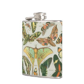 蝶ヴィンテージアンティーク蝶アート フラスク (左)